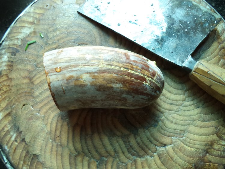 腊肉蒸南瓜步骤2