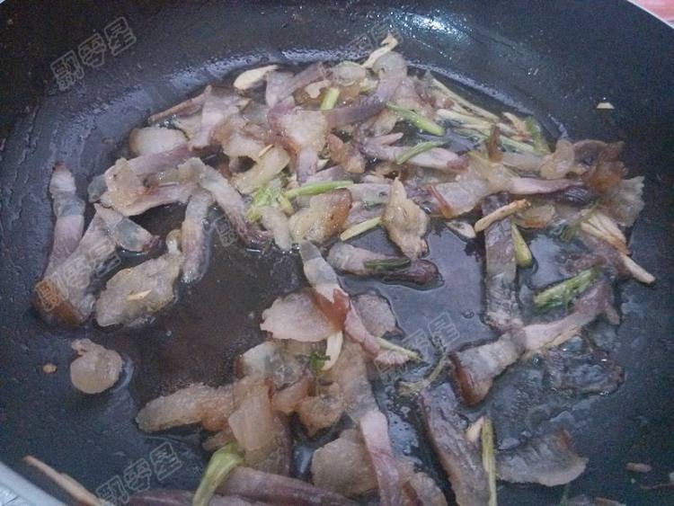 腊肉茭白步骤4