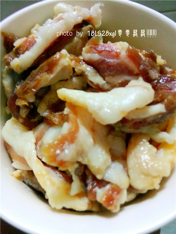 尖椒腊肉步骤3