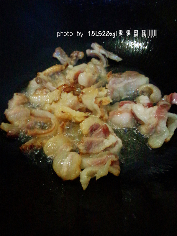 尖椒腊肉步骤4