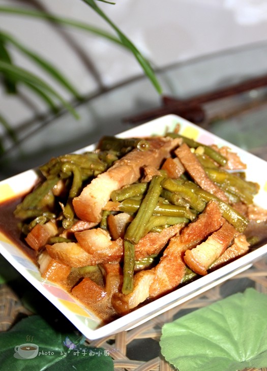 腊肉焖豆角步骤10