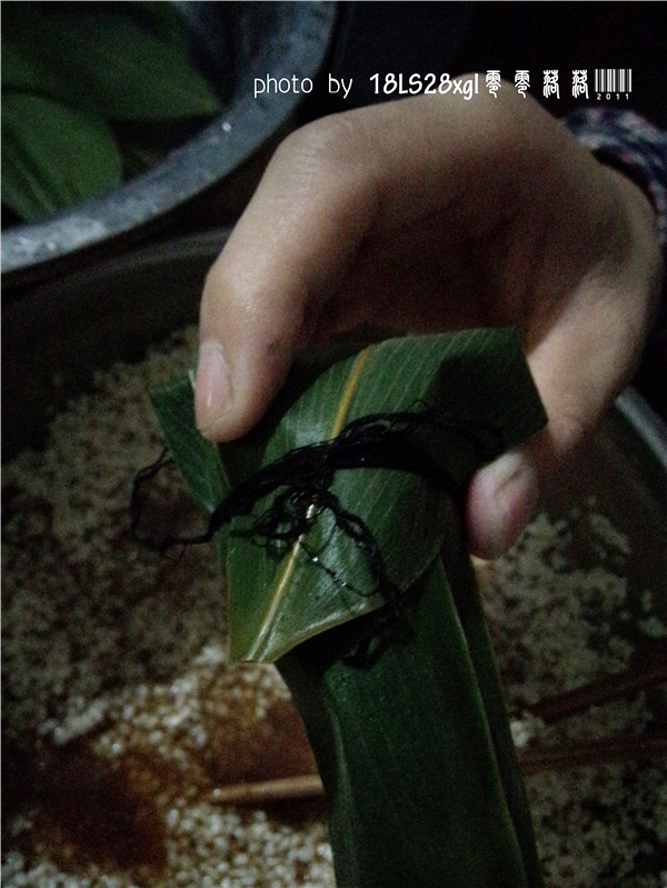 腊肉蛋黄粽步骤13