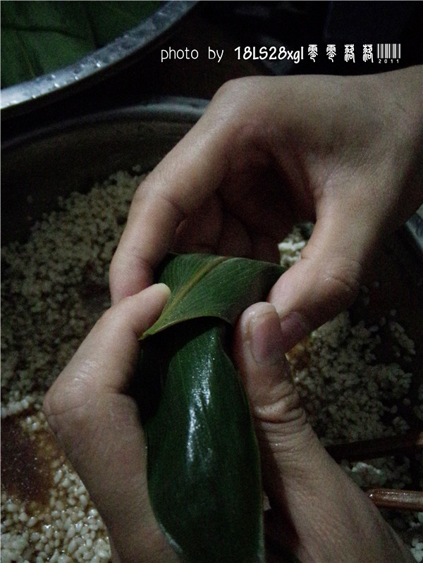 腊肉蛋黄粽步骤12