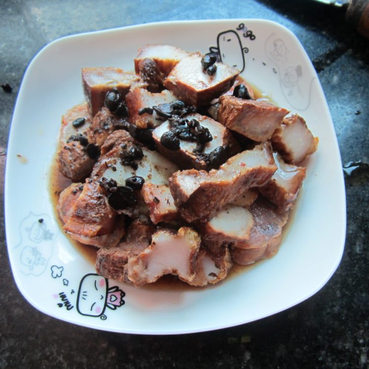 腊肉蒸腊肠步骤5