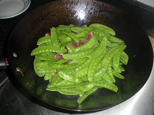 腊肉荷兰豆步骤8