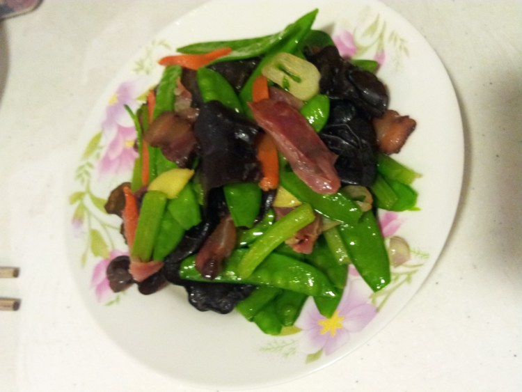 兰豆炒腊味步骤5