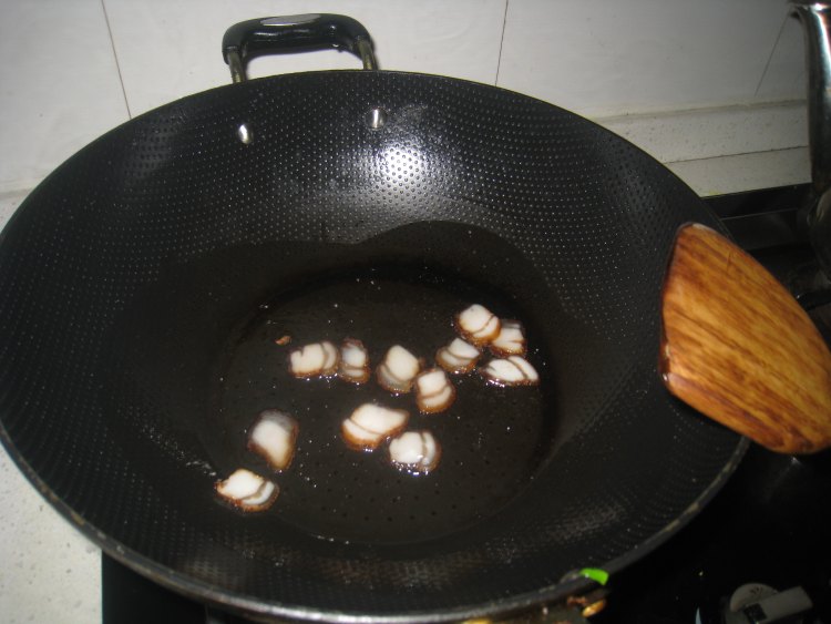 腊味炒迟菜心步骤3