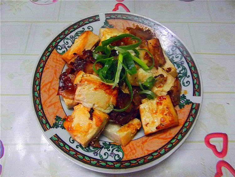 腊肉煮豆腐步骤5