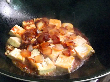 腊肉煮豆腐步骤4