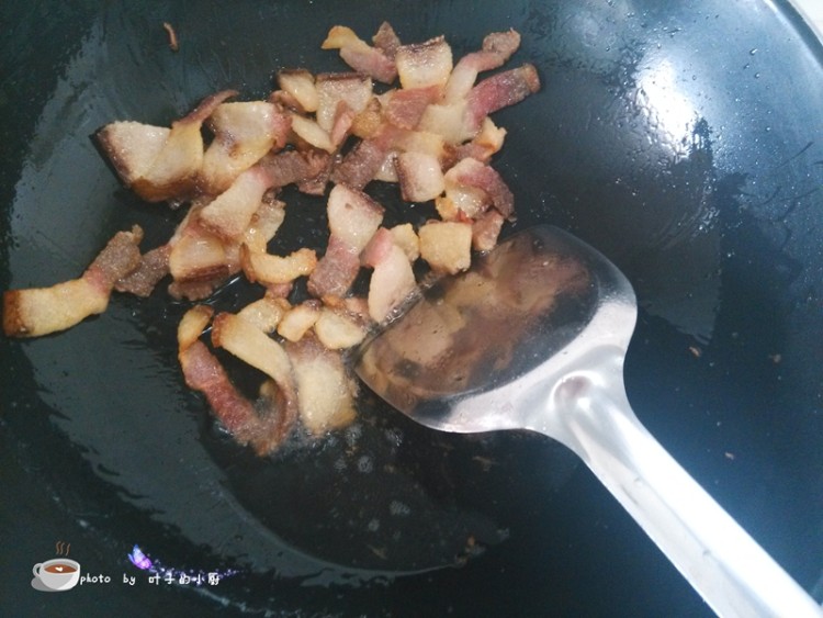 抱子芥炒腊肉步骤7