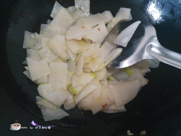 抱子芥炒腊肉步骤8