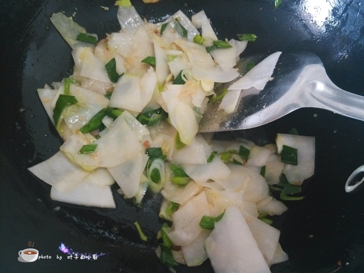 抱子芥炒腊肉步骤9