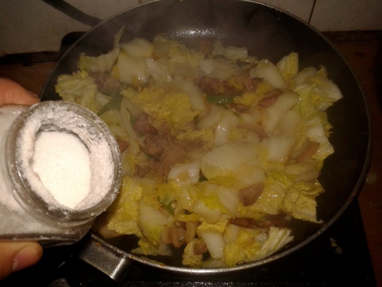 腊肉白菜步骤9