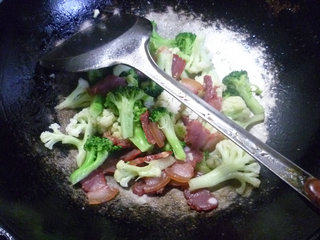 腊肉双花步骤11
