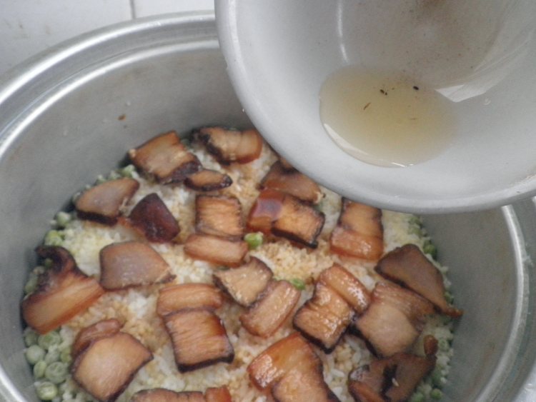 腊肉杂粮饭步骤11