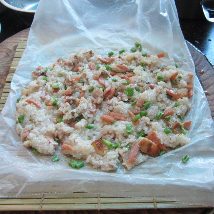 肉花肠寿司团步骤11