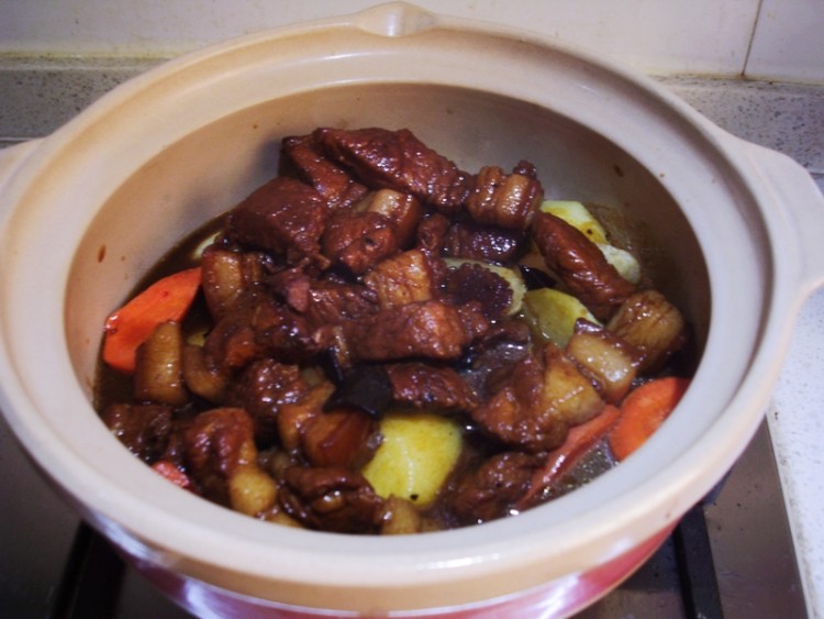 腊味土豆砂锅煲步骤11