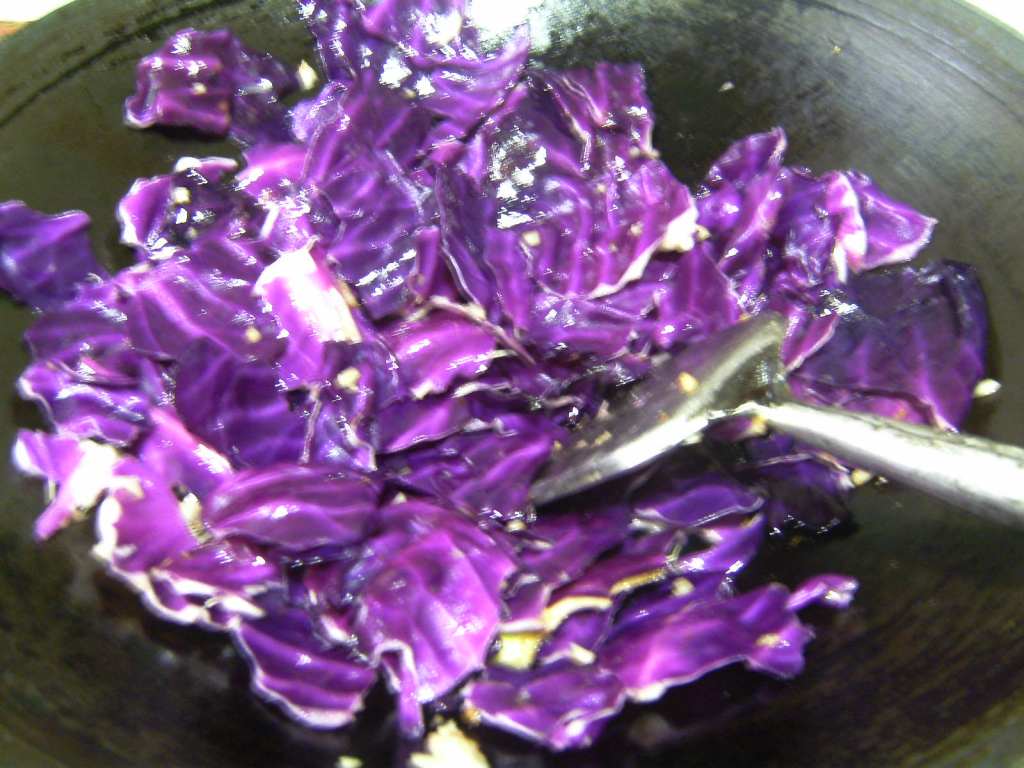 手撕紫包菜步骤10