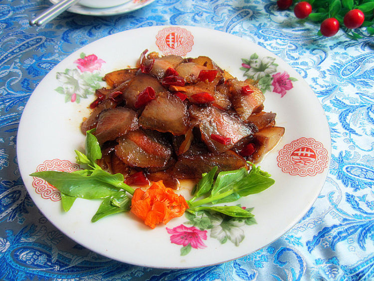 糖炒腊肉步骤8