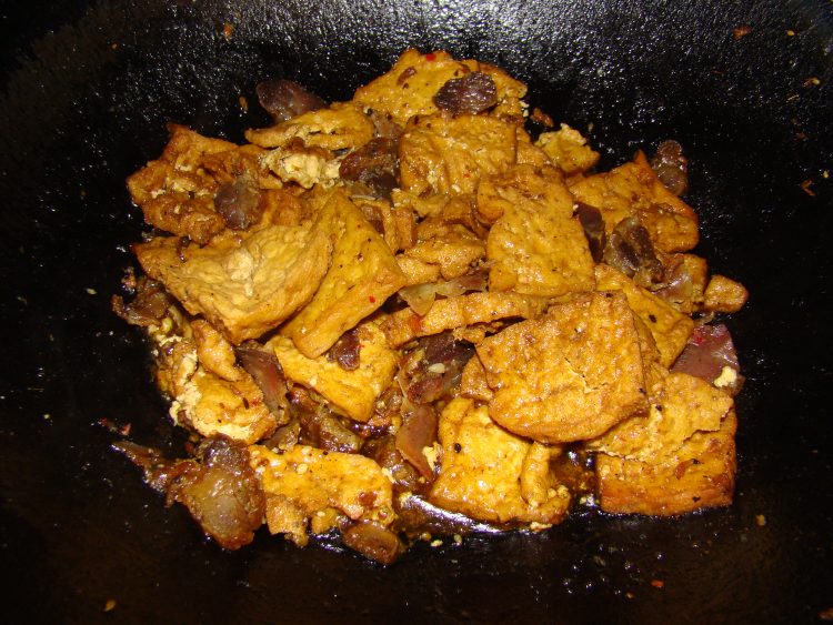 腊肉烧豆腐步骤6