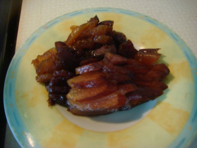 腊肉炒双豆步骤6