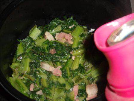 莴笋叶菜饭步骤9