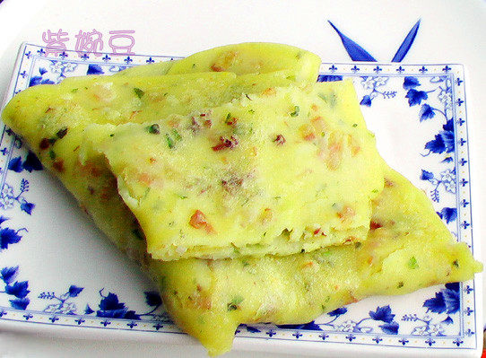 玉米面腊肉饼步骤6