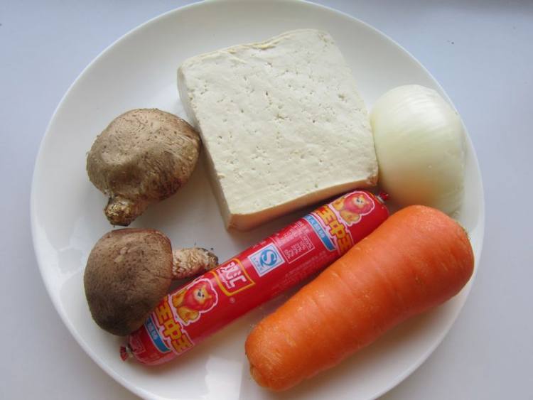 浇汁豆腐步骤1