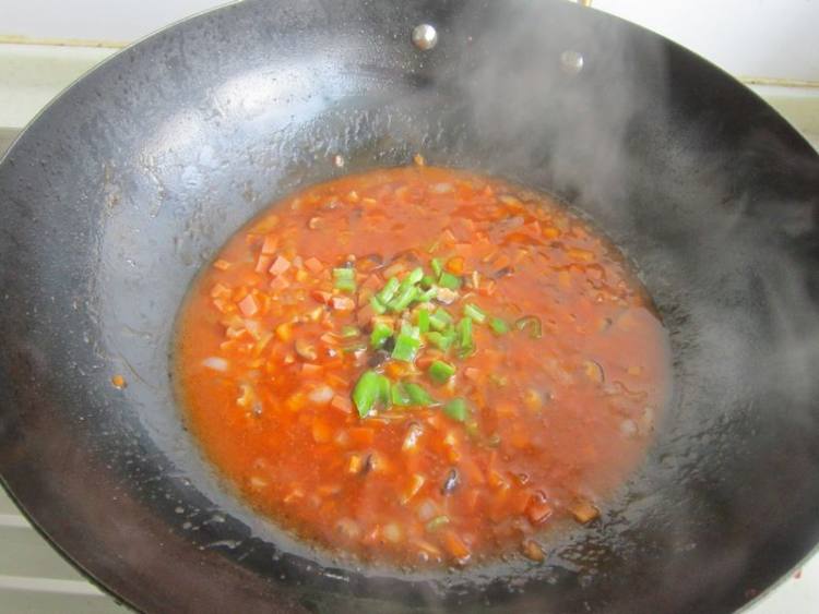 浇汁豆腐步骤9