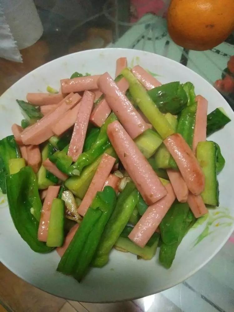 小炒火腿黄瓜条步骤6