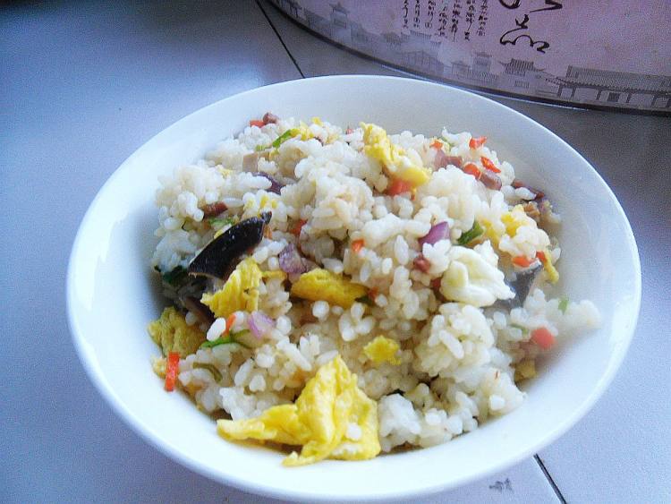 火腿香菇蛋炒饭步骤12