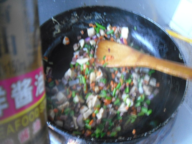 火腿香菇蛋炒饭步骤7