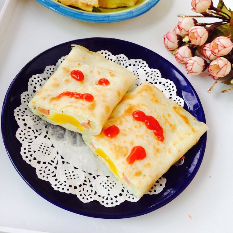 火腿烘蛋松饼步骤14
