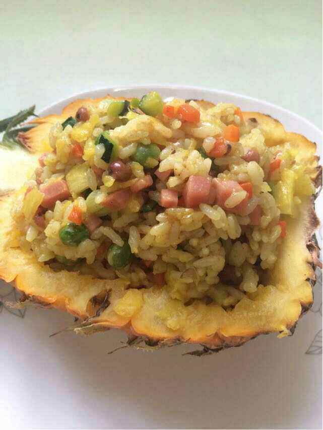 咖喱菠萝炒饭步骤7