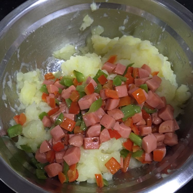 什锦土豆饼#新鲜从这步骤6