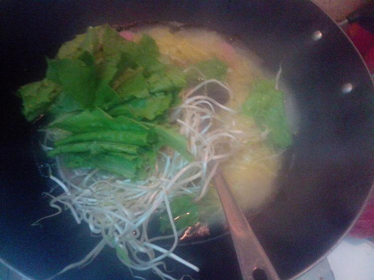 青菜火腿面条步骤10