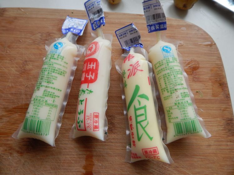 火腿浇汁日本豆腐步骤1