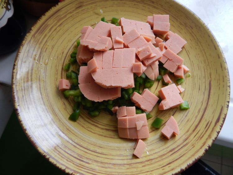 火腿浇汁日本豆腐步骤6