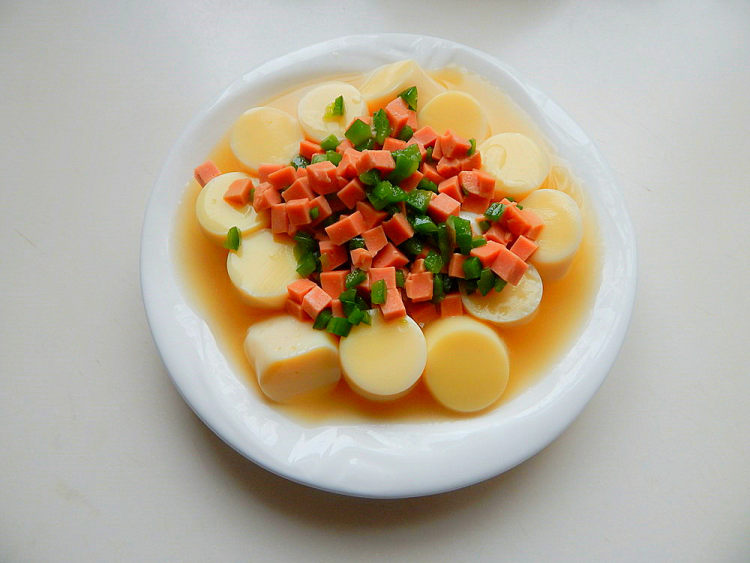 火腿浇汁日本豆腐步骤14