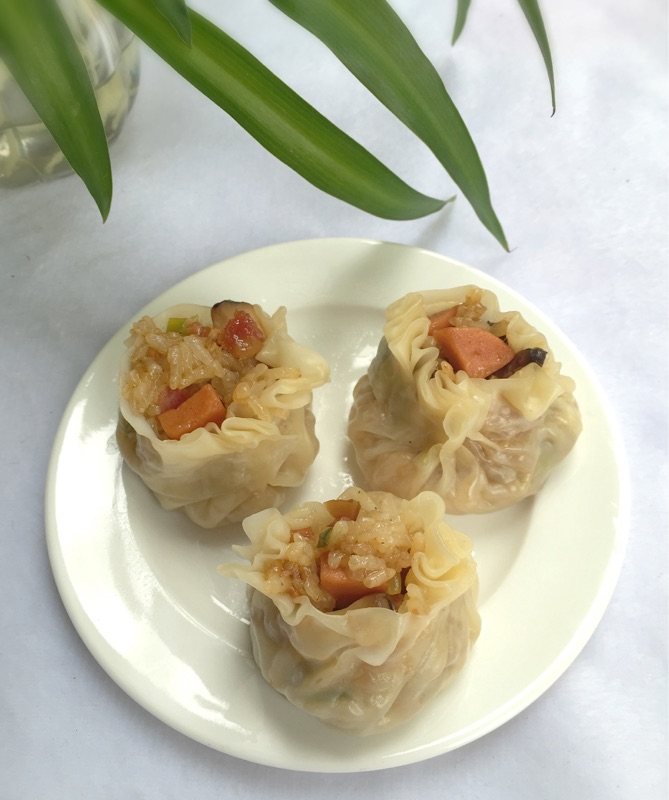 腊肠香菇烧麦步骤8