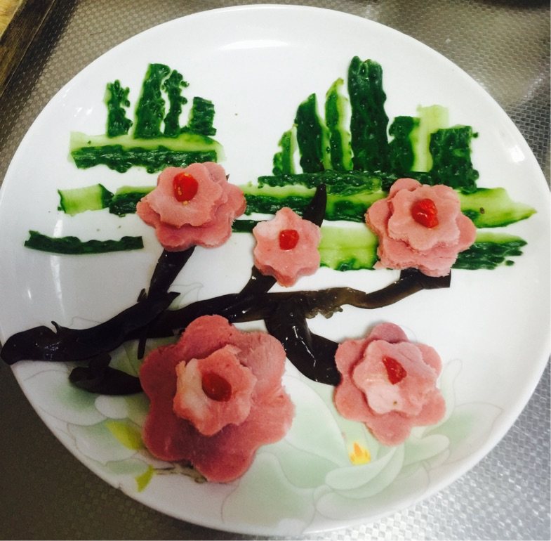 火腿拼盘步骤3