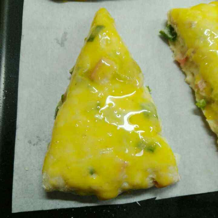 咸口香葱火腿司康步骤8
