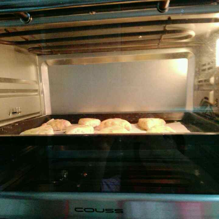 咸口香葱火腿司康步骤9