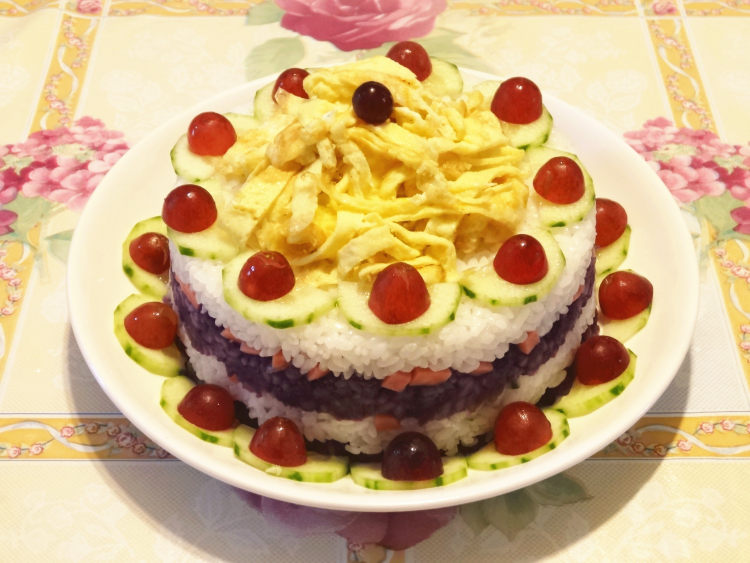 米饭生日蛋糕步骤25