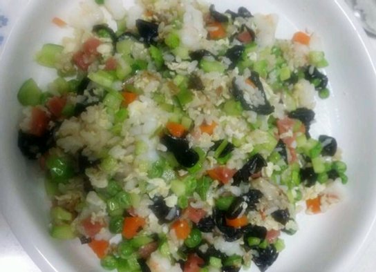 五彩炒饭步骤8