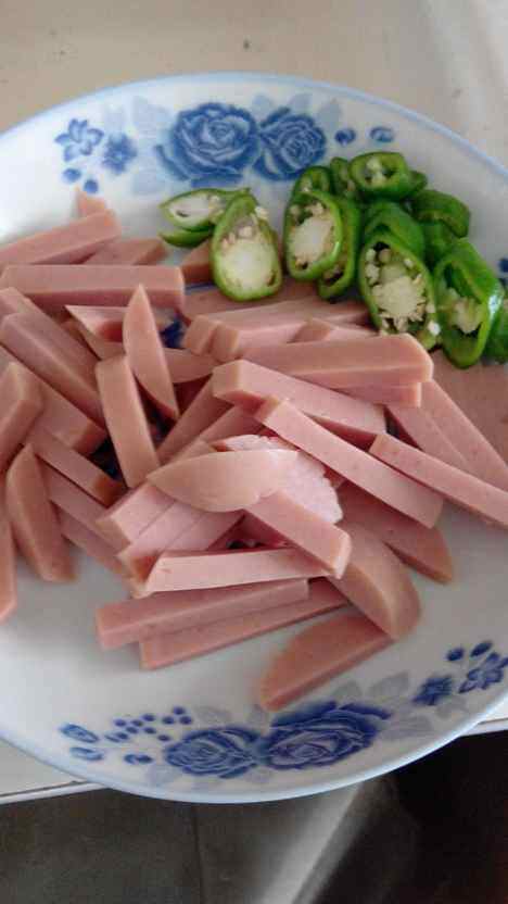 干豆角火腿丝步骤2