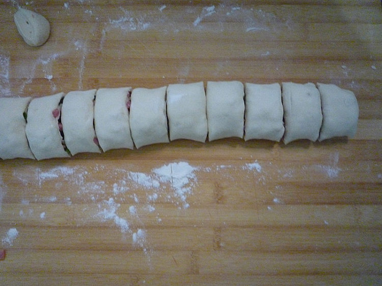 葱香火腿早餐饼步骤10