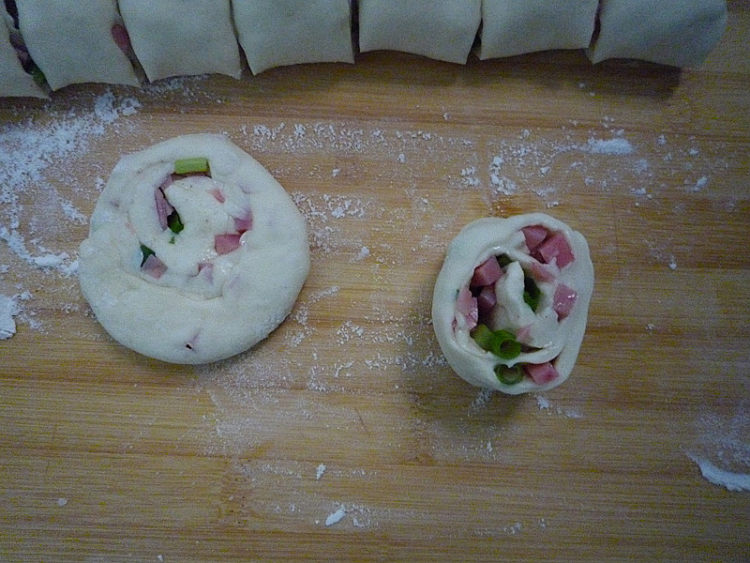 葱香火腿早餐饼步骤11