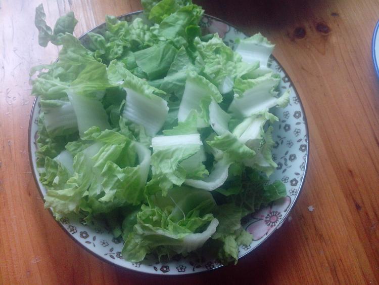 青菜火腿汤步骤2