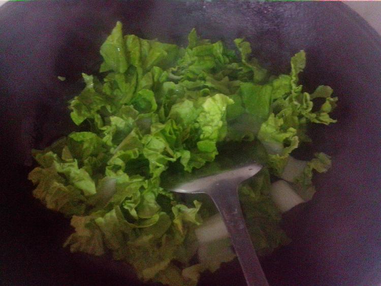青菜火腿汤步骤4